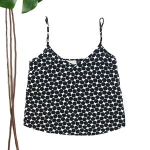 ASOS Black White Polkadot Camisole Tank Top